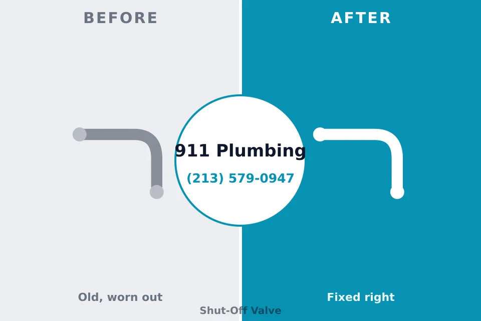 Before and after: plumbing repair St. Regis Park, KY